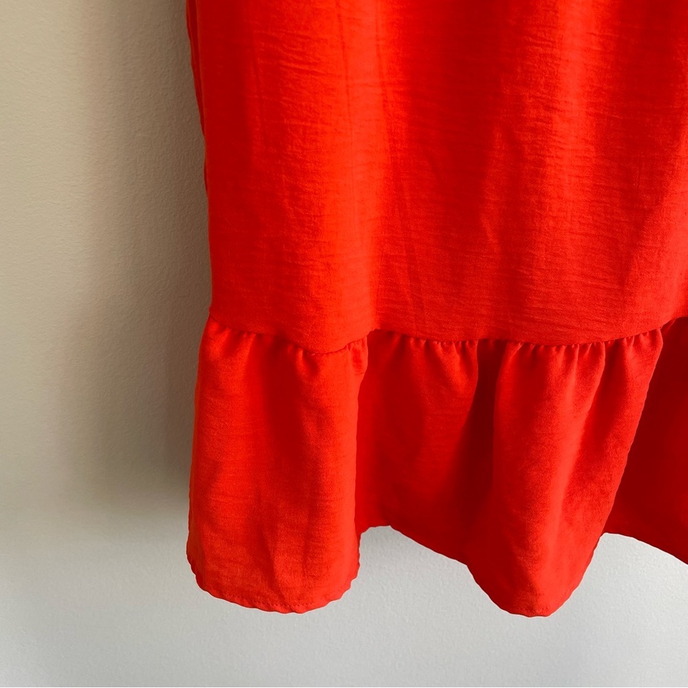 Lulus Always A Cutie Orange Tie-Back Mini Dress Size Small - Picture 9 of 14
